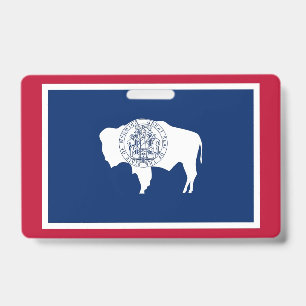Crachá com a bandeira do estado de Wyoming, EUA