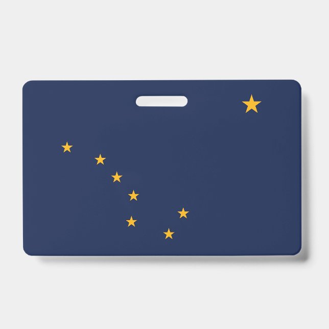 Crachá com a bandeira do estado do Alasca, EUA (Frente)