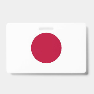 Crachá com a bandeira do Japão