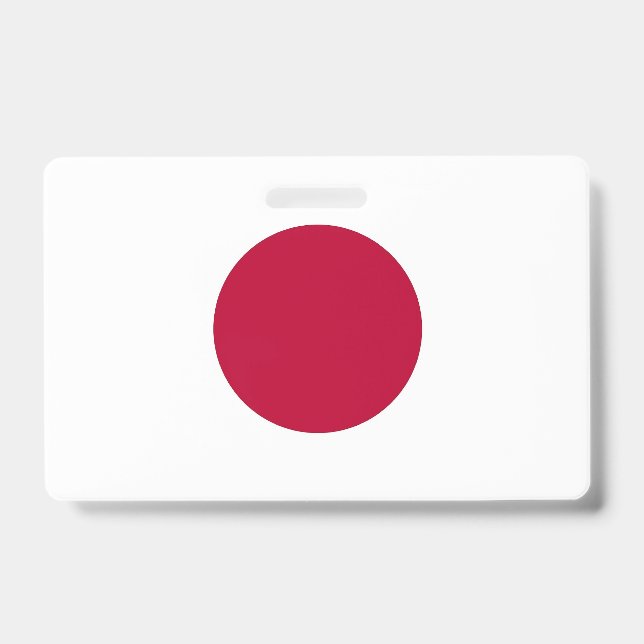 Crachá com a bandeira do Japão (Frente)
