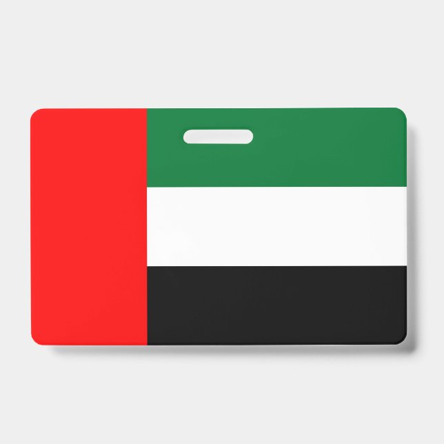 Crachá com a bandeira dos Emirados Árabes Unidos (Frente)