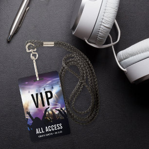 Crachá Concertação de Acesso Total VIP Personalizado