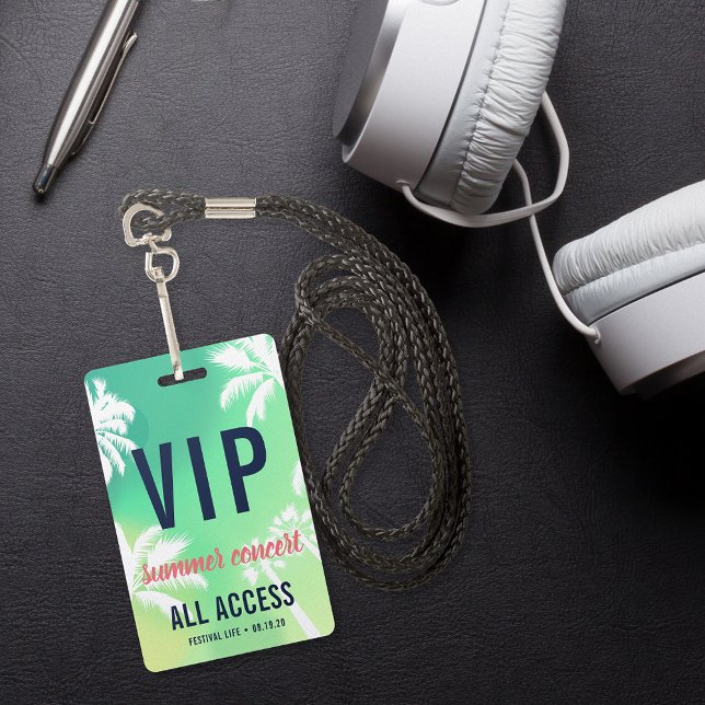 Crachá Concertação de Acesso Total VIP Personalizado (Criador carregado)
