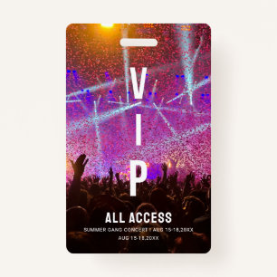 Crachá Concertação de Passagem de Todos os Acessos de VIP