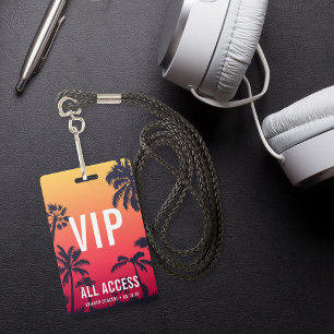 Crachá Concerto de Acesso Total VIP Personalizado