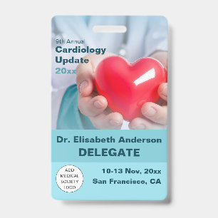 Crachá Conferência Médica de Cardiologia Cardiotorácica