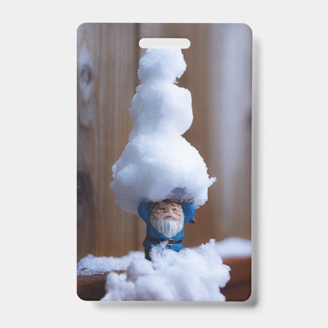 Crachá Construiu um Boneco de Neve V (Frente)