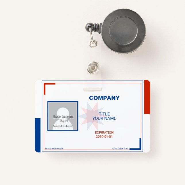 Crachá consultor (Frente com retrátil)