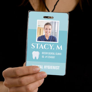 Crachá Consultório Odontológico Dentista Auxiliar Higieni