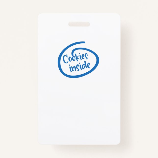 Crachá Cookies dentro (Frente)