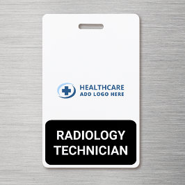 Crachá Cor personalizada para técnico de radiologia acomp