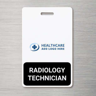 Crachá Cor personalizada para técnico de radiologia acomp