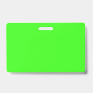 Crachá Cor Sólida Neon Verde