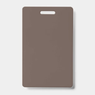 Crachá Cor sólida simples média taupe marrom pastel