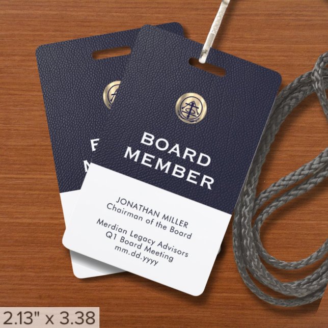 Crachá Cordão de Membro de Conselho Profissional (Criador carregado)