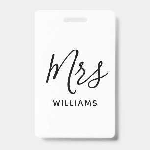 Crachá Cordão Personalizado com Nome de Professor Simples