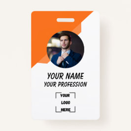 Crachá Corporate Employee ID Badge Template
