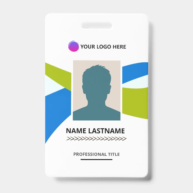 Crachá Corporate ID Card Design Template (Frente)