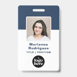 Crachá Corporate Logo Photo Custom Employee ID