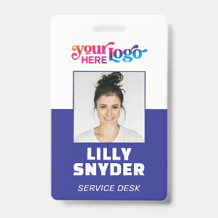 Crachá Corporativo Personalizado ID de Funcionário