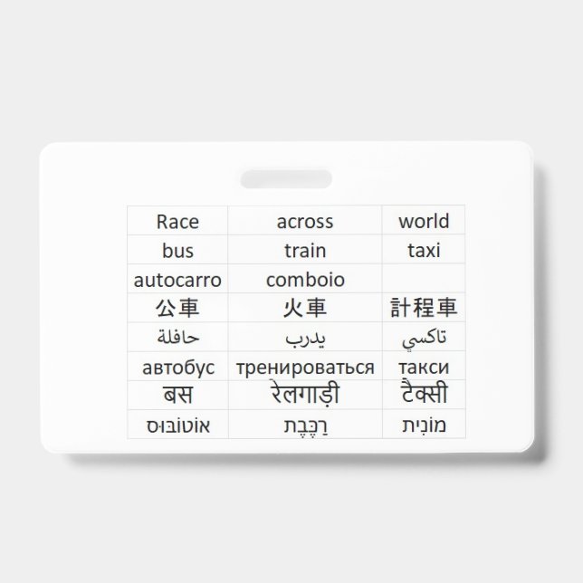 Crachá corrida pelo mundo (Frente)