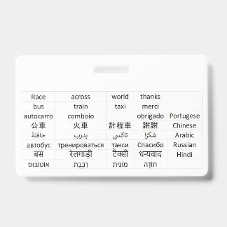 Crachá corrida pelo mundo