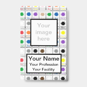 Crachá Crachás de Cor Personalizada - Série Escolar