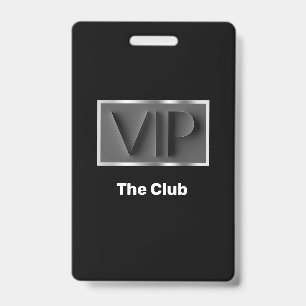 Crachá Crachás de Entrada do Clube VIP Classy