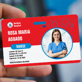 Crachá Crachás de ID de hospital e de empresa personaliza