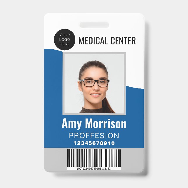 Crachá CRACHÁS de identificação com pátios para empregado (Frente)