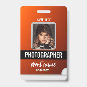 Crachá Crachás de identificação de eventos personalizados