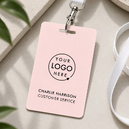 Crachá | Crachás de Identificação Rosa Personaliza