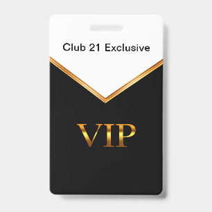 Crachá Crachás de Nome de Entrada Wearable do Classy VIP 