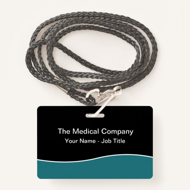 Crachá Crachás de Nome de Funcionarios de Orçamento Mínim (Frente com cordão)