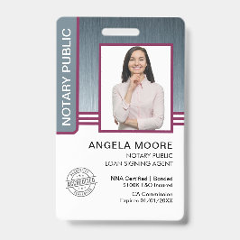 Crachá Crachás de Notário Público