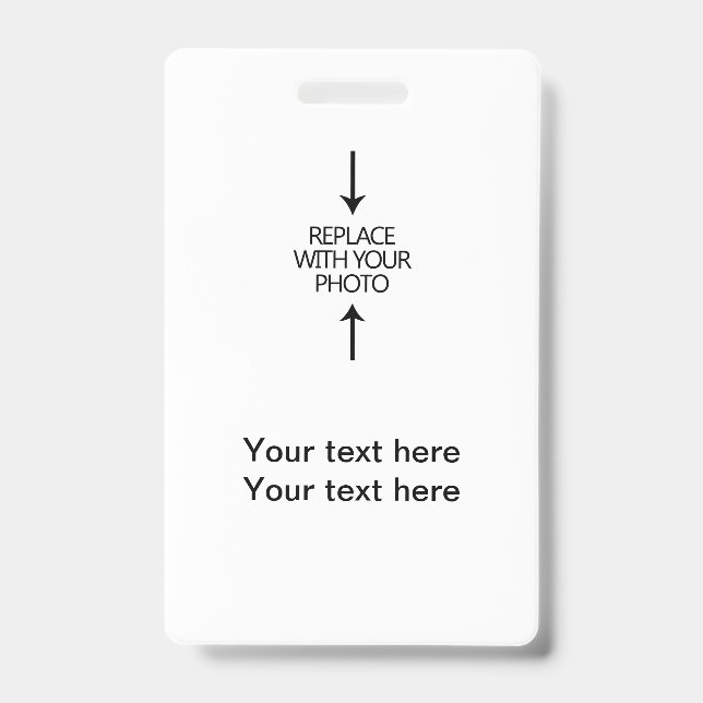 Crachá Crachás do empregado da identificação com foto (Frente)