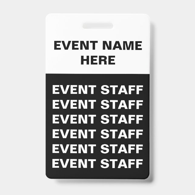 Crachá Crachás Genéricos para Eventos Especiais (Frente)