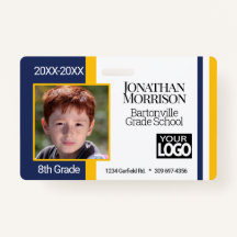 Crachás personalizados de identificação de fotos n