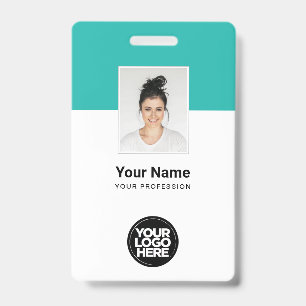 Crachá Crachás Personalizados de Nome de Funcionário Corp