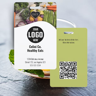 Crachá Crachás Pretos Personalizados com Foto e Logotipo