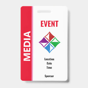 Crachá Credencial de Segurança para Evento Especial