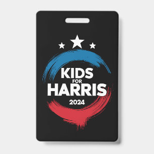 Crachá Crianças Para Harris Presidente Crianças Amam Kama