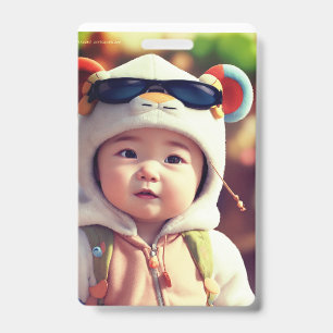 Crachá Criar Convites Personalizados para Bebê com Zazzle