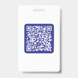 Crachá Criar um código de QR digitalizável | Azul Escuro
