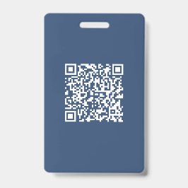 Crachá Criar um código QR verificável | Marinho desbotado