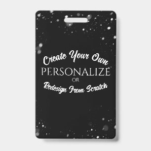 Crachá Criar um personalizado personalizado