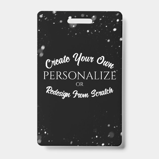 Crachá Criar um personalizado personalizado (Frente)