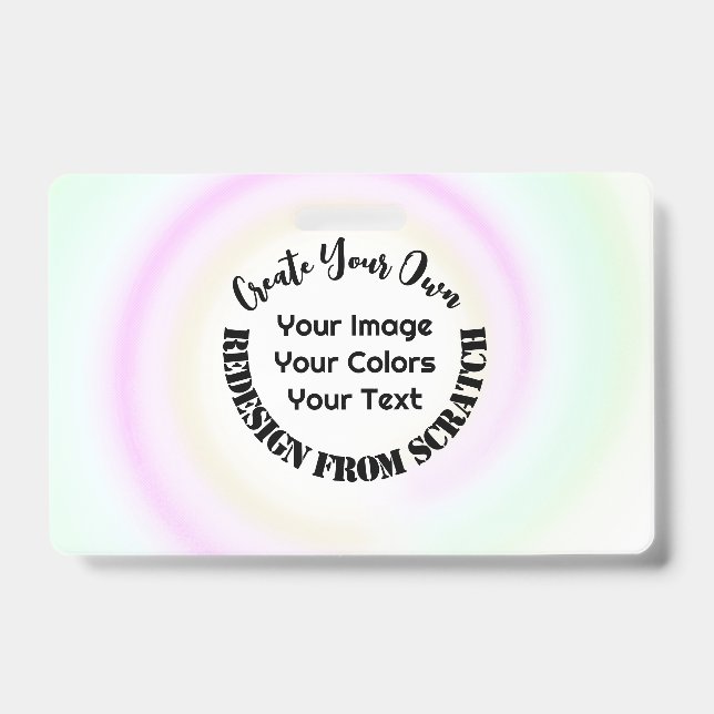 Crachá Crie o seu próprio personalizado (Frente)