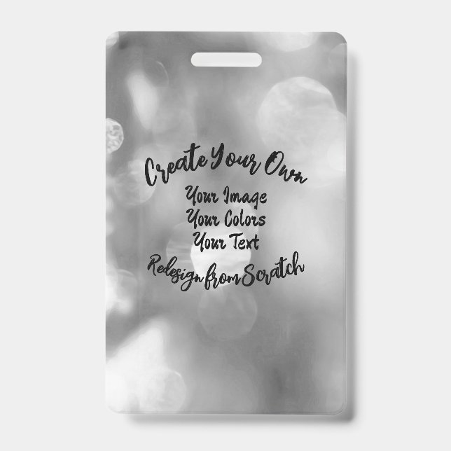 Crachá Crie Seu Próprio Design/Cor Personalizado (Frente)