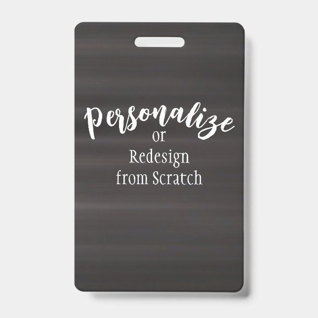 Crachá Crie Seu Próprio Design Personalizado (Frente)
